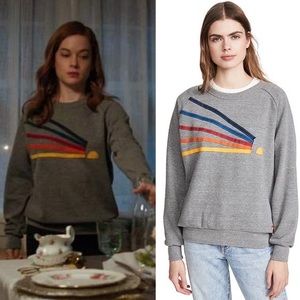 Aviator Nation rainbow daydream sweatshirt crew neck sweater